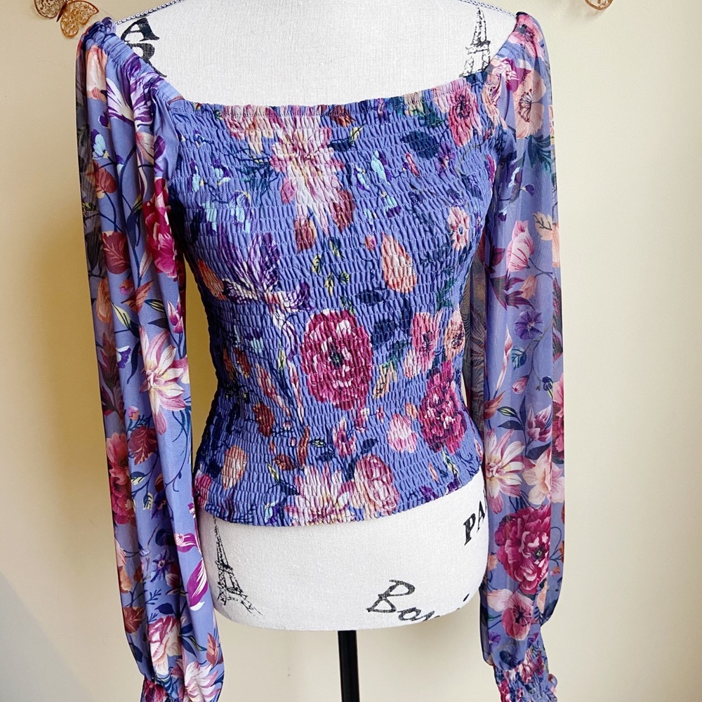 Anthropologie Floral Top